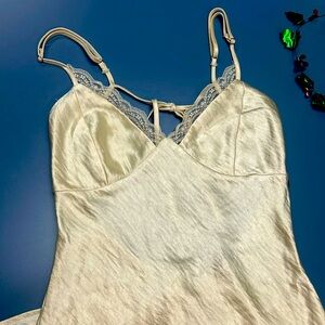 Forever21 Yellow Satin Dress